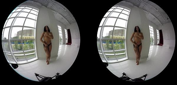  HD compilation of sexy solo european girls teasing in VR video